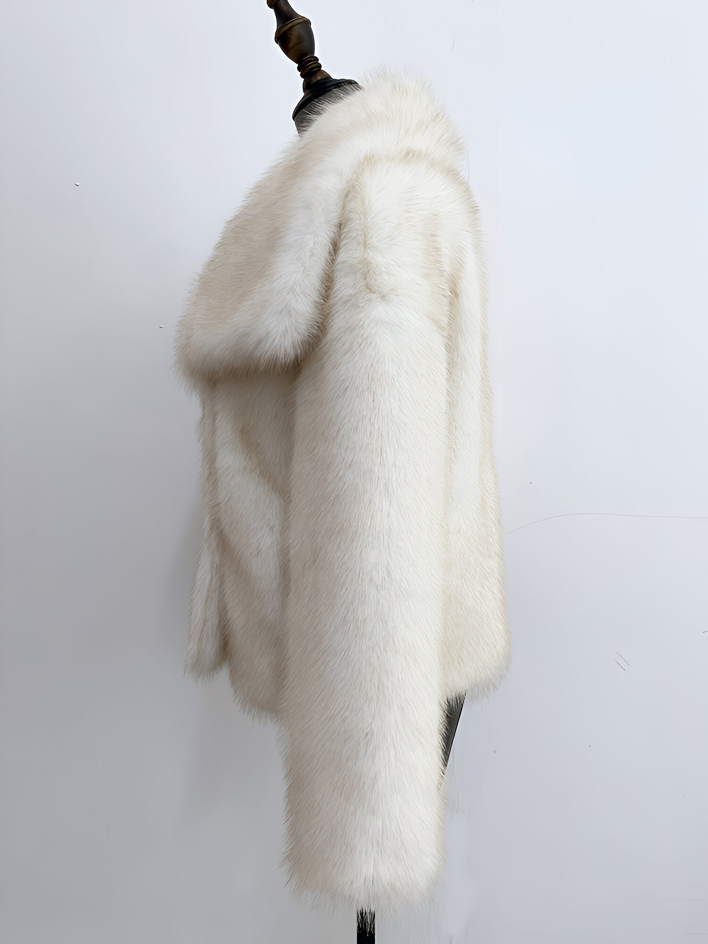 Elegant Double-Layered Fur Outerwear