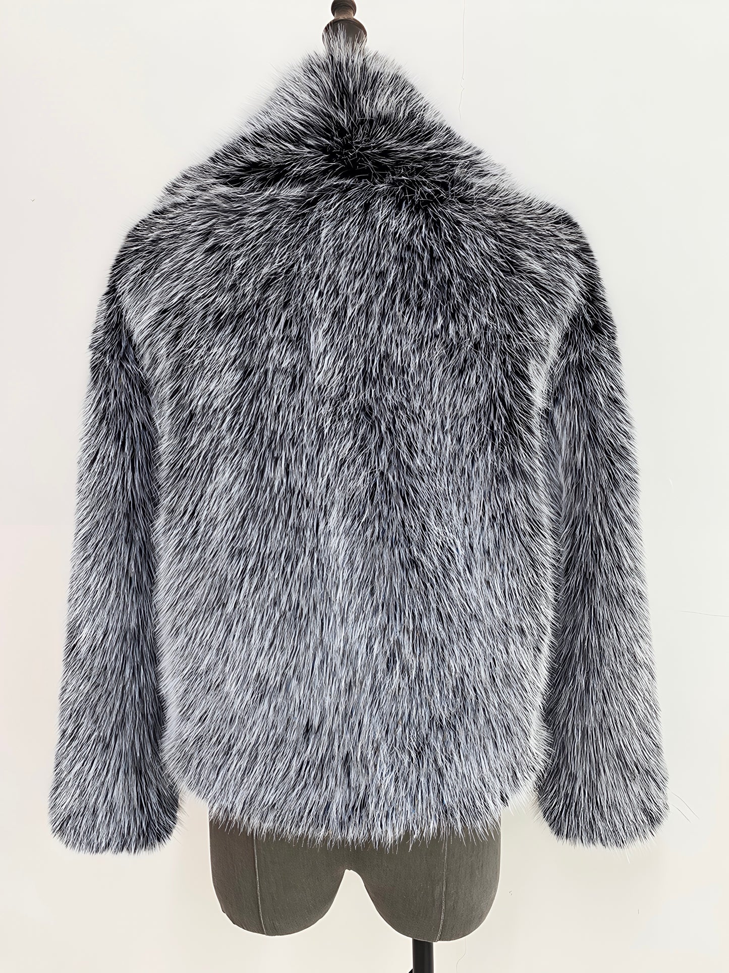 Elegant Double-Layered Fur Outerwear