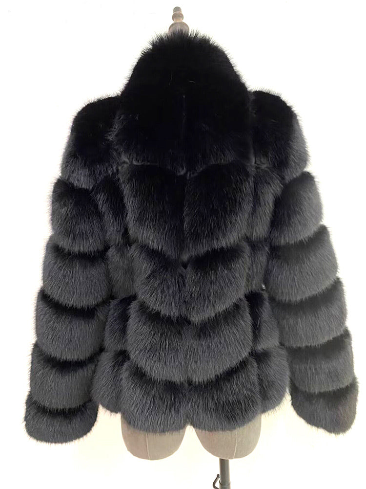 Old Money Aesthetic Fur Coat