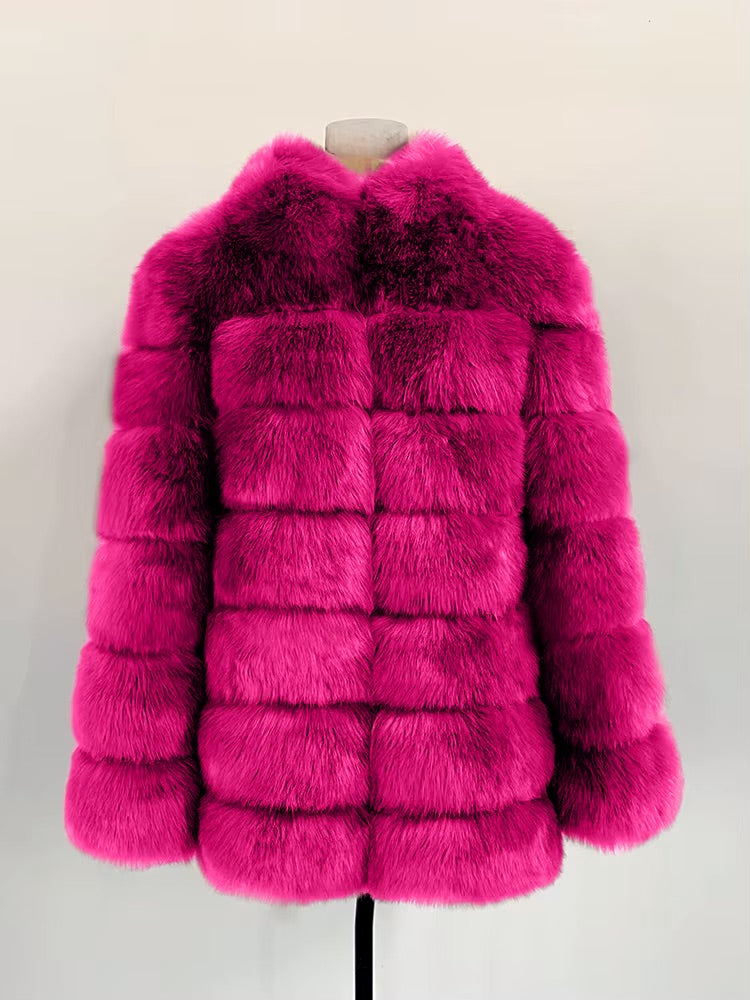 Elegant Winter Fur Outerwear